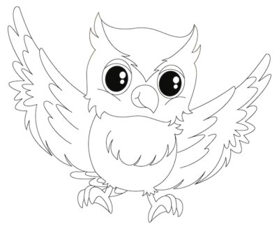 Free Vector | Doodle animal for little owl