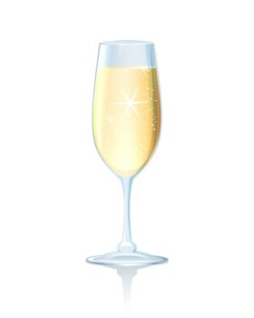 Free Vector | Elegant long stemmed flute of sparkling chilled champagne on a reflective surface to celebrate a romantic occasion  wedding