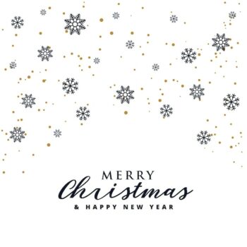 Free Vector | Elegant merry christmas festival background with snowflakes