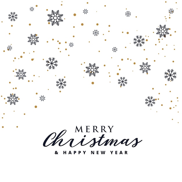 Free Vector | Elegant merry christmas festival background with snowflakes