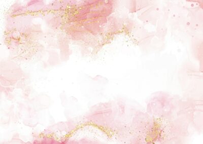 Free Vector | Elegant pink hand painted alcohol ink background with gold glitter