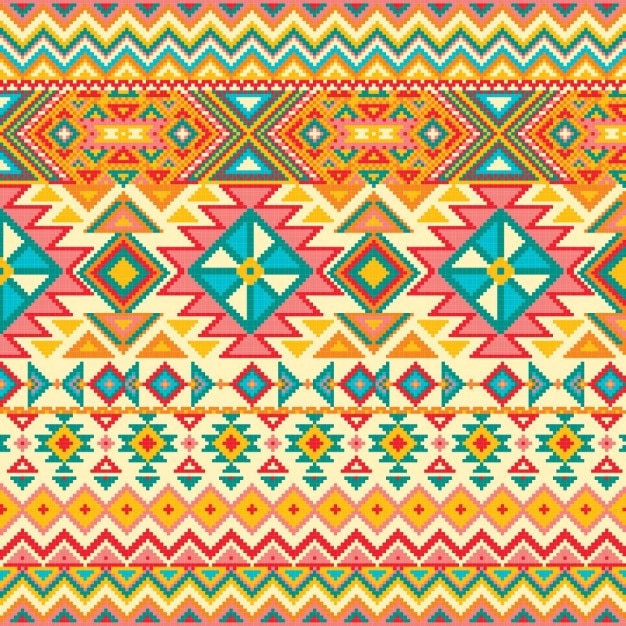 Free Vector | Fabric texture with geometric pattern