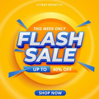 Free Vector | Flash sale banner template design