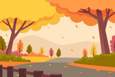 Free Vector | Flat background for autumn celebration