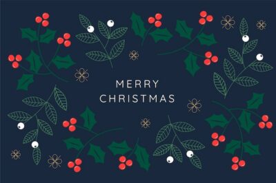 Free Vector | Flat christmas background