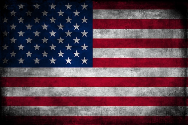 Free Vector | Flat design grunge american flag