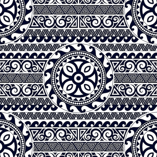 Free Vector | Flat design maori tattoo pattern design