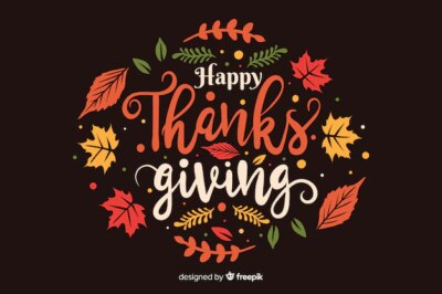 Free Vector | Flat design thanksgiving background with dried leaves