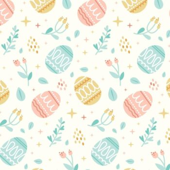 Free Vector | Flat easter pattern