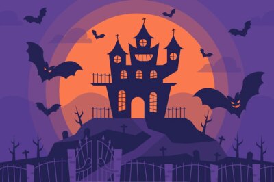 Free Vector | Flat halloween background