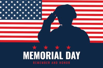 Free Vector | Flat memorial day background
