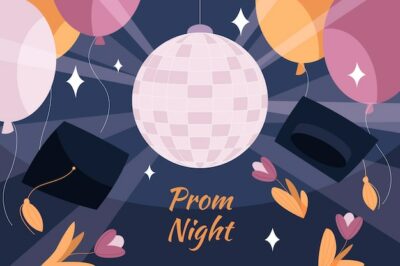 Free Vector | Flat prom background
