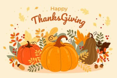 Free Vector | Flat thanksgiving illustration