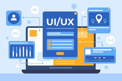 Free Vector | Flat ui/ux background