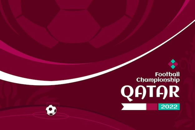 Free Vector | Flat world football championship background