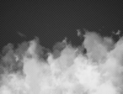 Free Vector | Fog smoke cloud isolated on transparent background. white smog effect closeup. vector illustration
