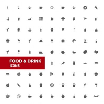 Free Vector | Food and drink icons