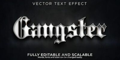Free Vector | Gangster text effect
