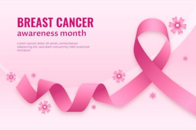 Free Vector | Gradient breast cancer awareness month background