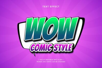 Free Vector | Gradient colorful comic text effect