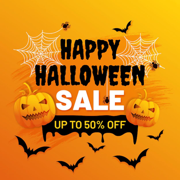 Free Vector | Gradient halloween sale illustration