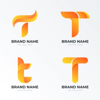 Free Vector | Gradient t letter logo template