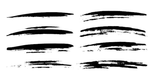 Free Vector | Grunge brush strokes collection