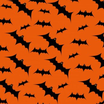 Free Vector | Halloween card with bats flying pattern