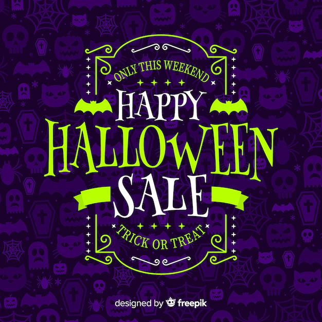 Free Vector | Halloween sale background