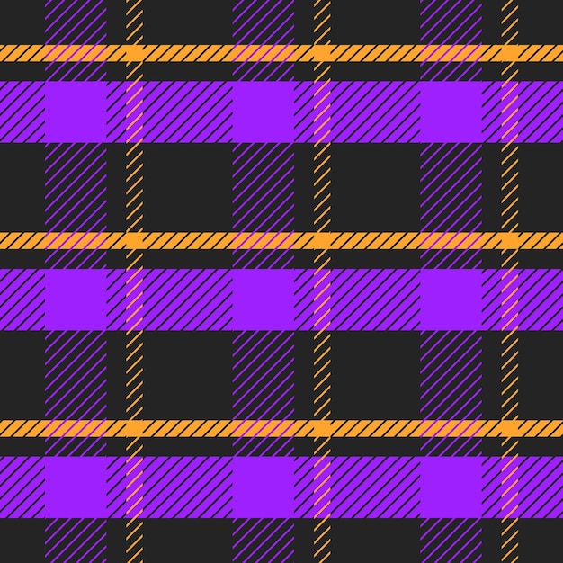 Free Vector | Halloween themed colours plaid pattern background