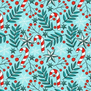 Free Vector | Hand drawn christmas pattern design