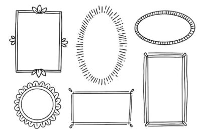 Free Vector | Hand drawn doodle frames