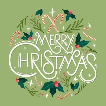 Free Vector | Hand drawn flat christmas background