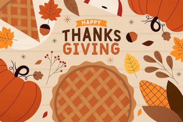 Free Vector | Hand drawn thanksgiving background