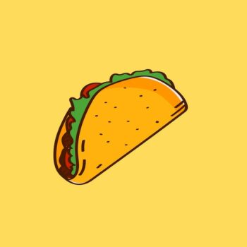 Free Vector | Hand drawn traditional taco mexican food vector