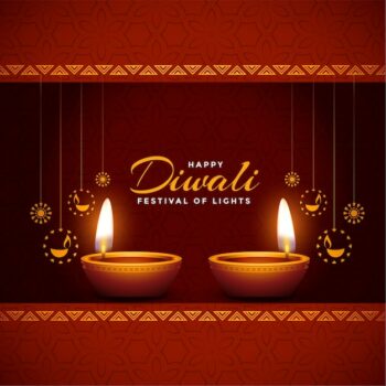 Free Vector | Happy diwali shiny festival celebration background design