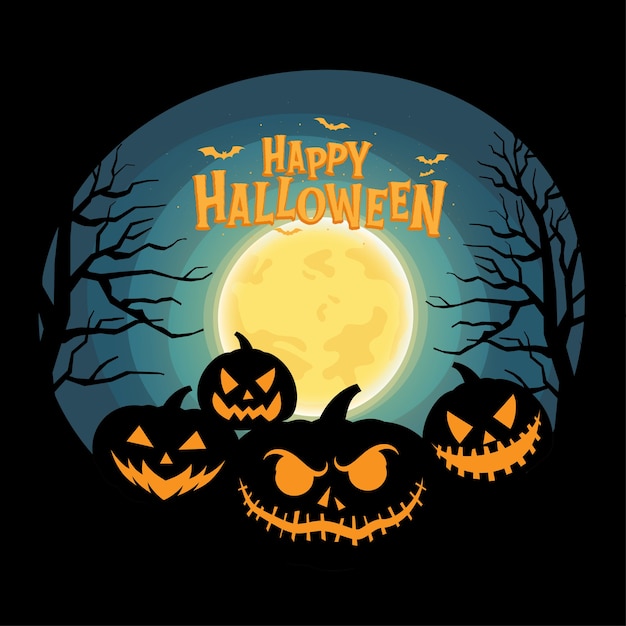 Free Vector | Happy halloween celebration