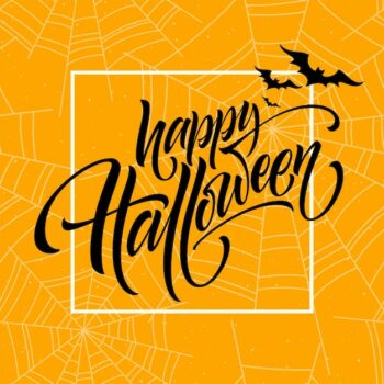 Free Vector | Happy halloween. hand drawn creative calligraphy and brush pen lettering. vector illustration eps10