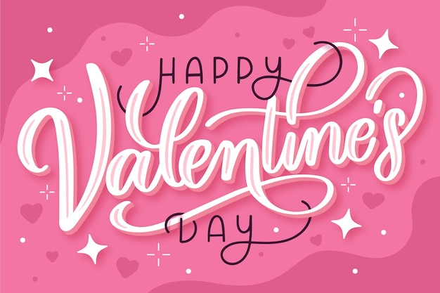 Free Vector | Happy valentine's day lettering