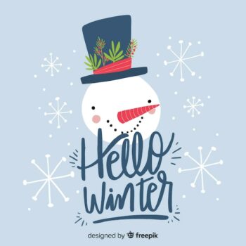 Free Vector | Hello winter background