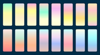 Free Vector | Holographic or pastel color gradients set