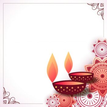 Free Vector | Indian decorative happy diwali background