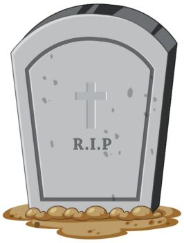 Free Vector | Isolated gravestone on white background