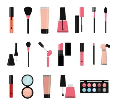 Free Vector | Isolated make up icon set