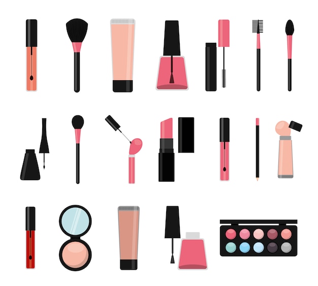 Free Vector | Isolated make up icon set