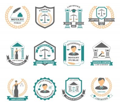 Free Vector | Lawyer logo set