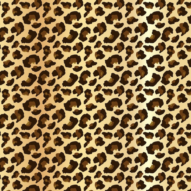 Free Vector | Leopard skin in editable seamless pattern