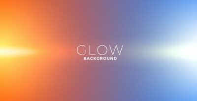 Free Vector | Lights glow effect background in orange and blue colors
