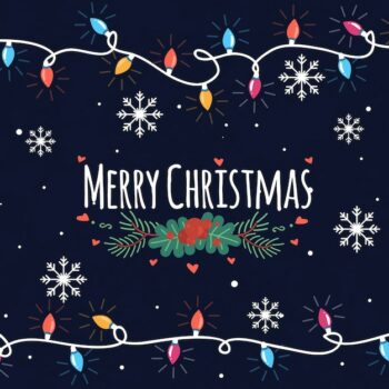 Free Vector | Lovely background with chritsmas lights
