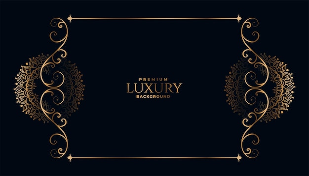 Free Vector | Luxury mandala decoration invitation banner design with text space